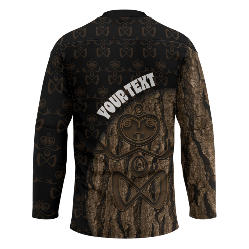 Moriori Kekoru New Zealand Personalised Hockey Jersey Kopi Rakau Carving Chatham Islands Map