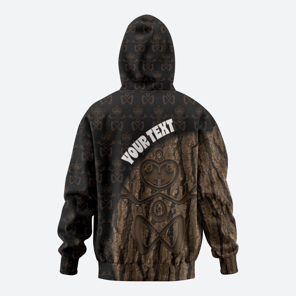 Moriori Kekoru New Zealand Personalised Hoodie Kopi Rakau Carving Chatham Islands Map