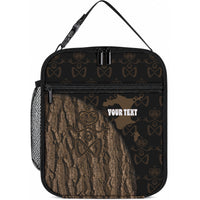 Moriori Kekoru New Zealand Personalised Lunch Bag Kopi Rakau Carving Chatham Islands Map