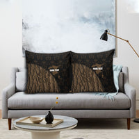 Moriori Kekoru New Zealand Personalised Pillow Cover Kopi Rakau Carving Chatham Islands Map