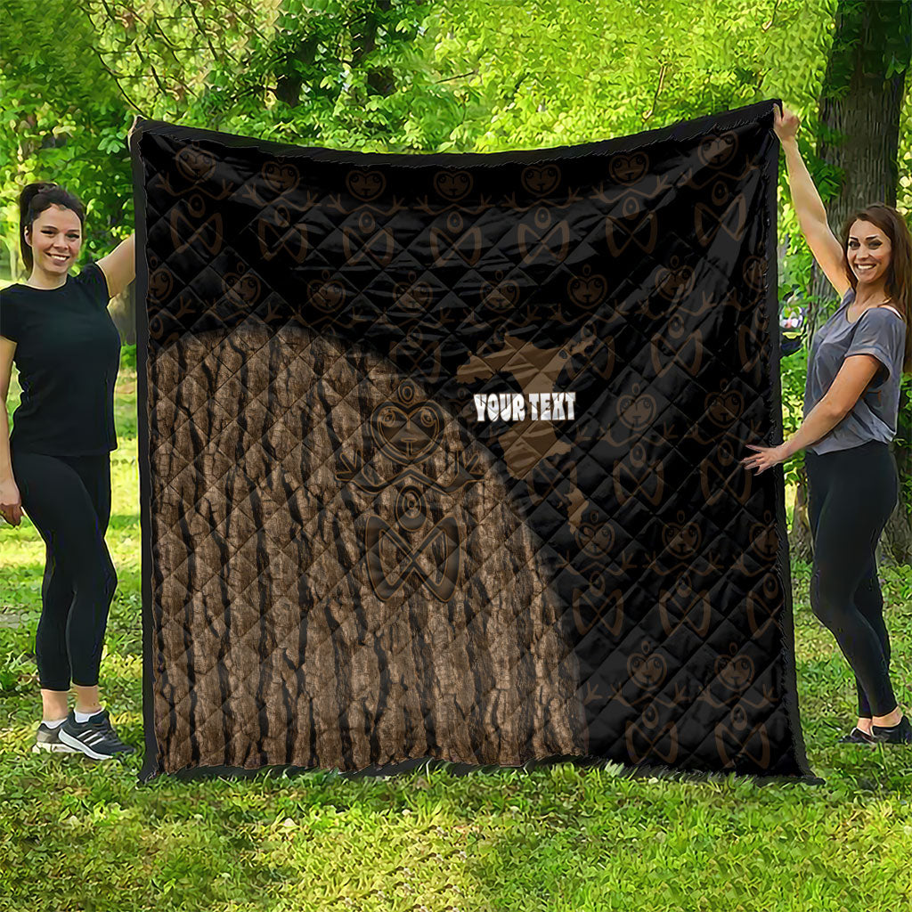 Moriori Kekoru New Zealand Personalised Quilt Kopi Rakau Carving Chatham Islands Map