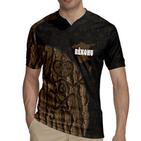 Moriori Kekoru New Zealand Personalised Rugby Jersey Kopi Rakau Carving Chatham Islands Map