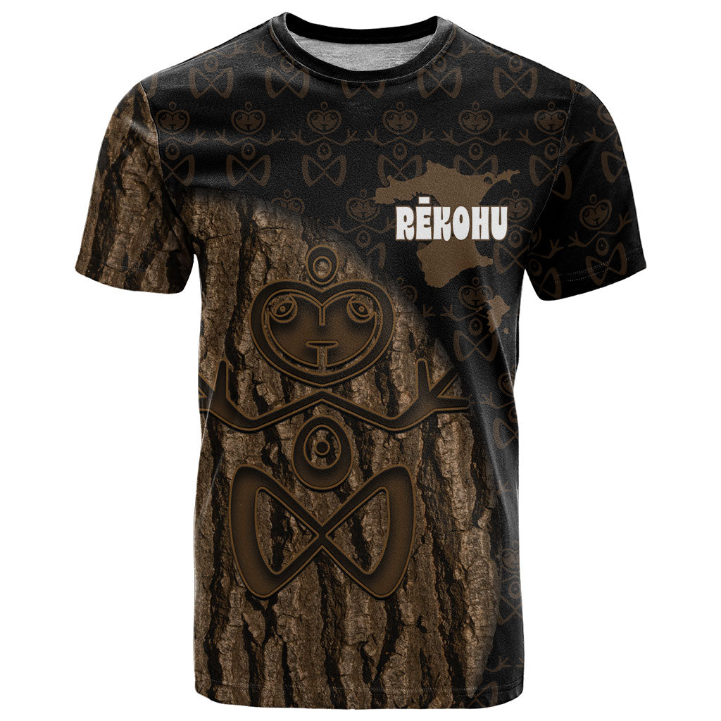 Moriori Kekoru New Zealand Personalised T Shirt Kopi Rakau Carving Chatham Islands Map