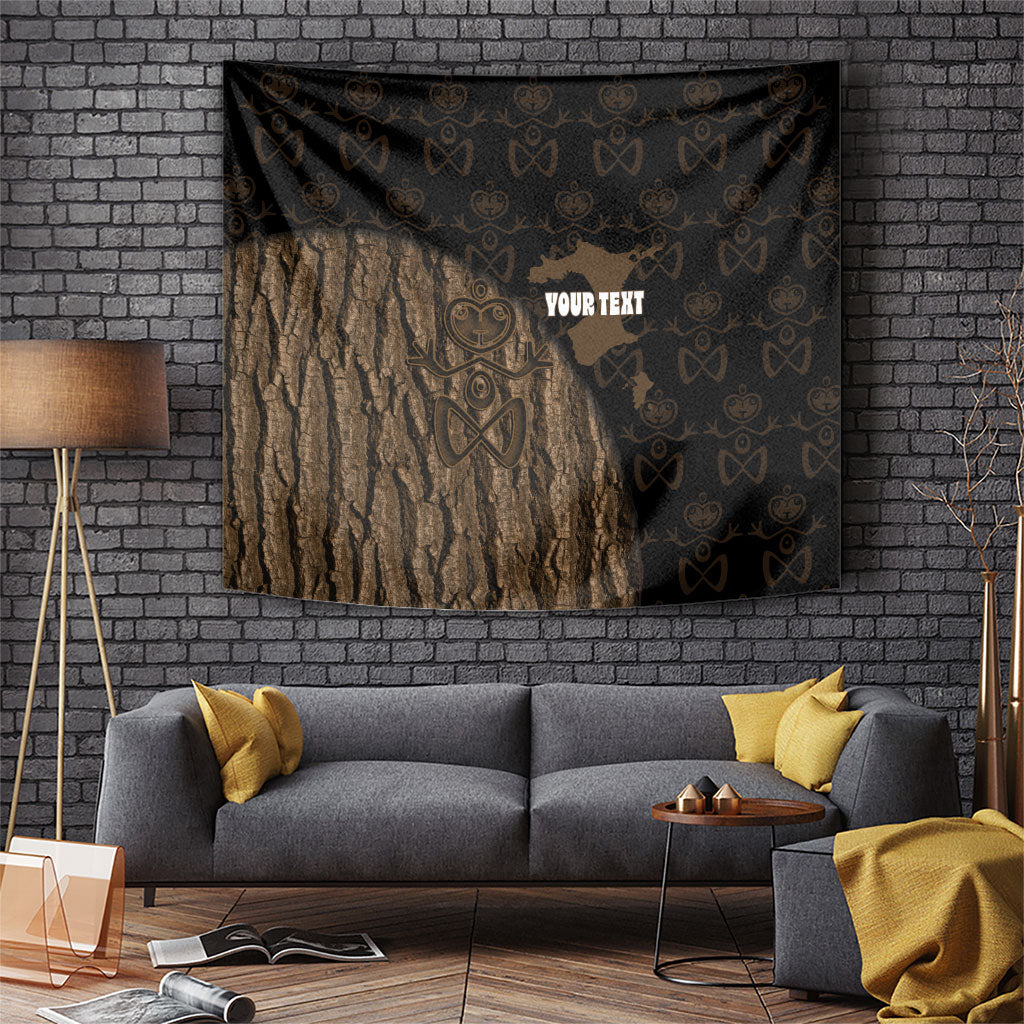 Moriori Kekoru New Zealand Personalised Tapestry Kopi Rakau Carving Chatham Islands Map