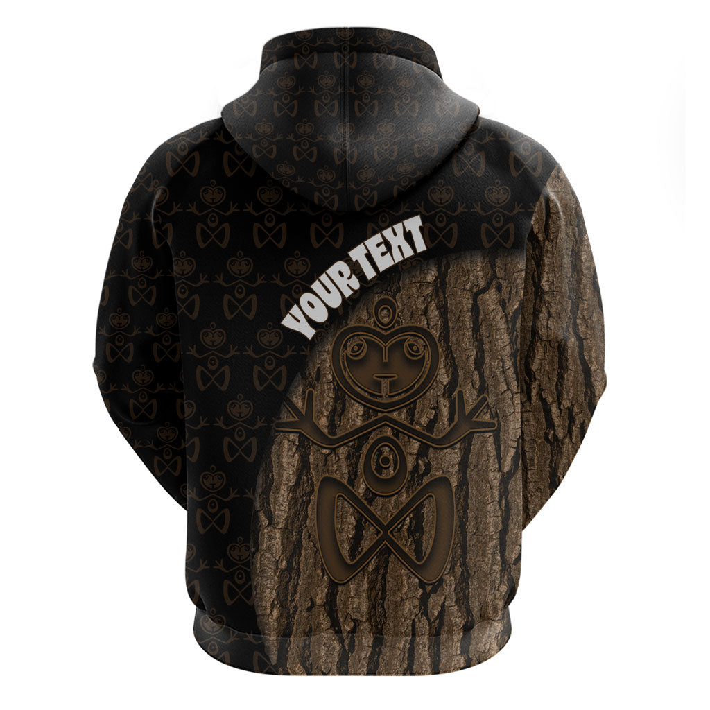 Moriori Kekoru New Zealand Personalised Zip Hoodie Kopi Rakau Carving Chatham Islands Map