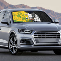 New Zealand Australia Rugby Bledisloe 2026 Auto Sun Shade Champion Trophy Maori Aboriginal Art