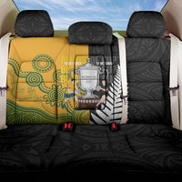 New Zealand Australia Rugby Bledisloe 2026 Back Car Seat Cover Champion Trophy Maori Aboriginal Art