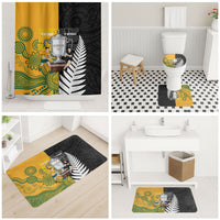 New Zealand Australia Rugby Bledisloe 2026 Bathroom Set Champion Trophy Maori Aboriginal Art