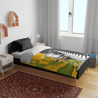 New Zealand Australia Rugby Bledisloe 2026 Bedding Set Champion Trophy Maori Aboriginal Art