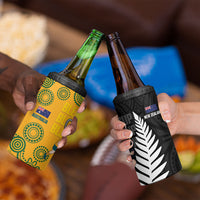 New Zealand Australia Rugby Bledisloe 2026 4 in 1 Can Cooler Tumbler Champion Trophy Maori Aboriginal Art
