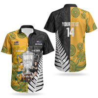 New Zealand Australia Rugby Bledisloe 2026 Custom Couples Matching Puletasi and Hawaiian Shirt Champion Trophy Maori Aboriginal Art