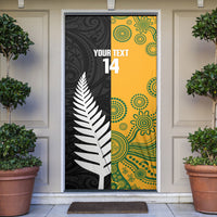 New Zealand Australia Rugby Bledisloe 2026 Custom Door Cover Champion Trophy Maori Aboriginal Art