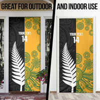 New Zealand Australia Rugby Bledisloe 2026 Custom Door Cover Champion Trophy Maori Aboriginal Art