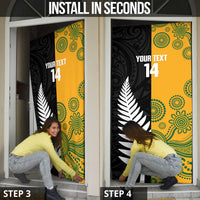 New Zealand Australia Rugby Bledisloe 2026 Custom Door Cover Champion Trophy Maori Aboriginal Art