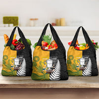 New Zealand Australia Rugby Bledisloe 2026 Grocery Bag Champion Trophy Maori Aboriginal Art