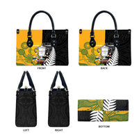 New Zealand Australia Rugby Bledisloe 2026 Leather Bag Champion Trophy Maori Aboriginal Art