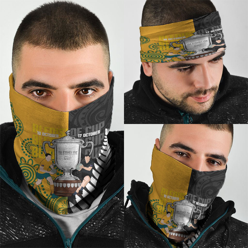 New Zealand Australia Rugby Bledisloe 2026 Neck Gaiter Champion Trophy Maori Aboriginal Art
