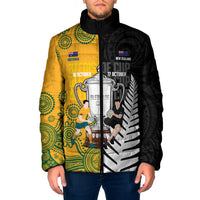 New Zealand Australia Rugby Bledisloe 2026 Custom Padded Jacket Champion Trophy Maori Aboriginal Art