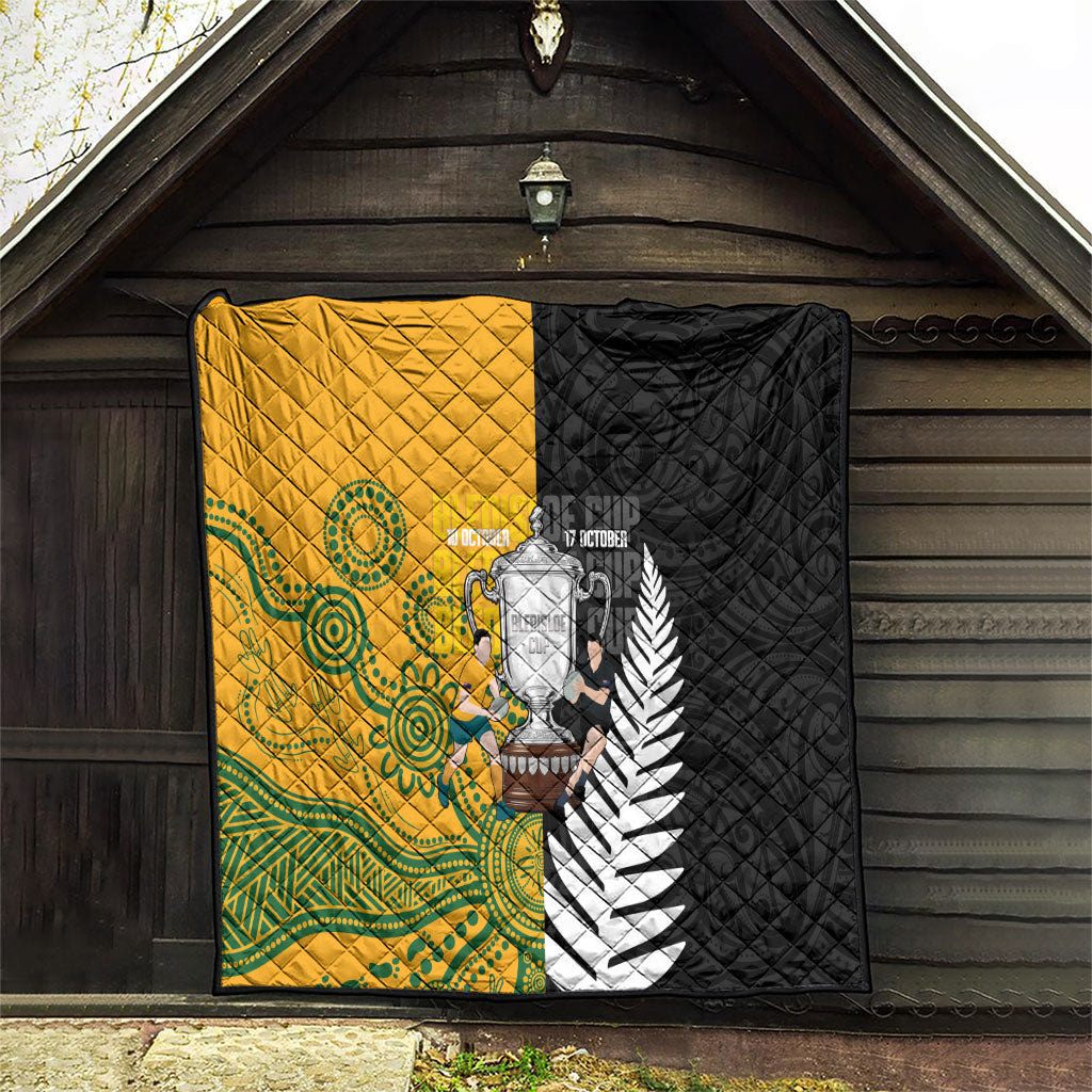New Zealand Australia Rugby Bledisloe 2026 Quilt Champion Trophy Maori Aboriginal Art