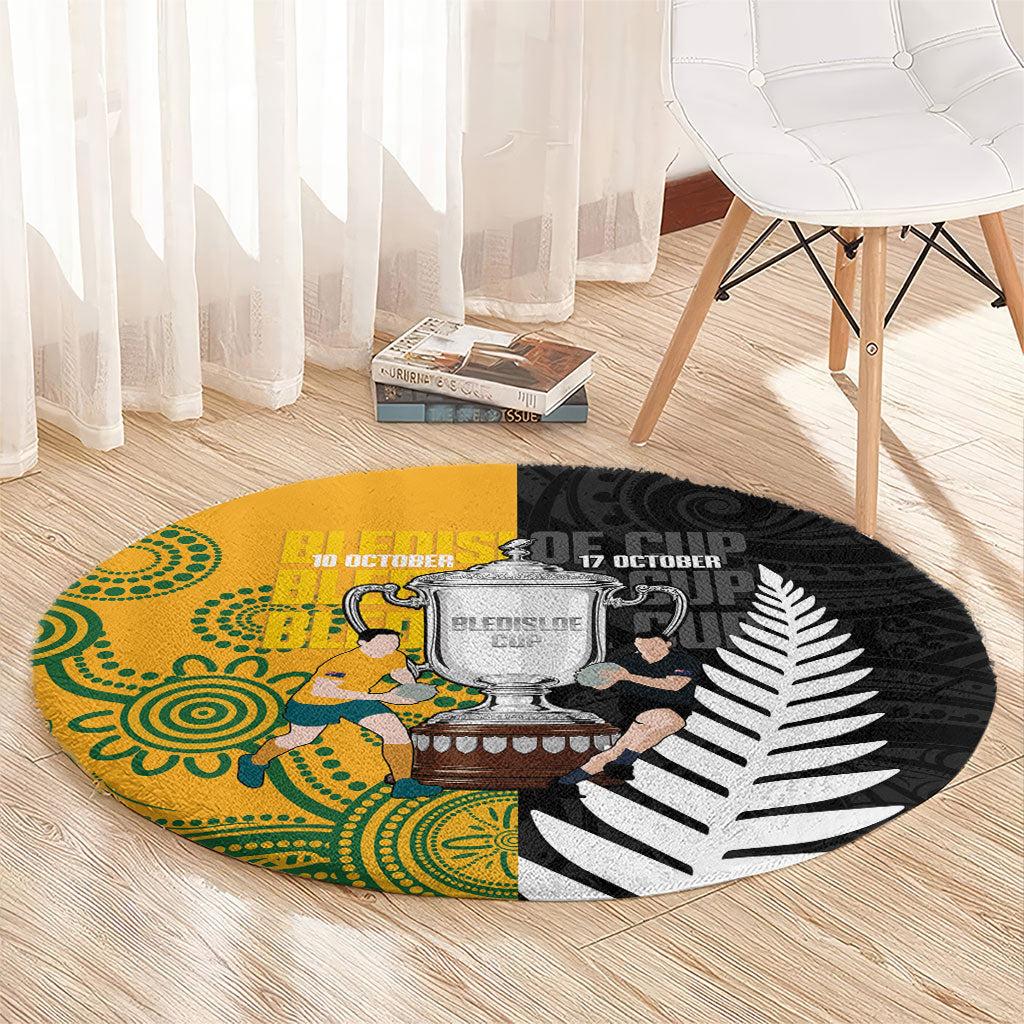 New Zealand Australia Rugby Bledisloe 2026 Round Carpet Champion Trophy Maori Aboriginal Art