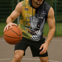New Zealand Australia Rugby Bledisloe 2026 Custom Sleeveless Hoodie Champion Trophy Maori Aboriginal Art