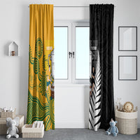 New Zealand Australia Rugby Bledisloe 2026 Window Curtain Champion Trophy Maori Aboriginal Art
