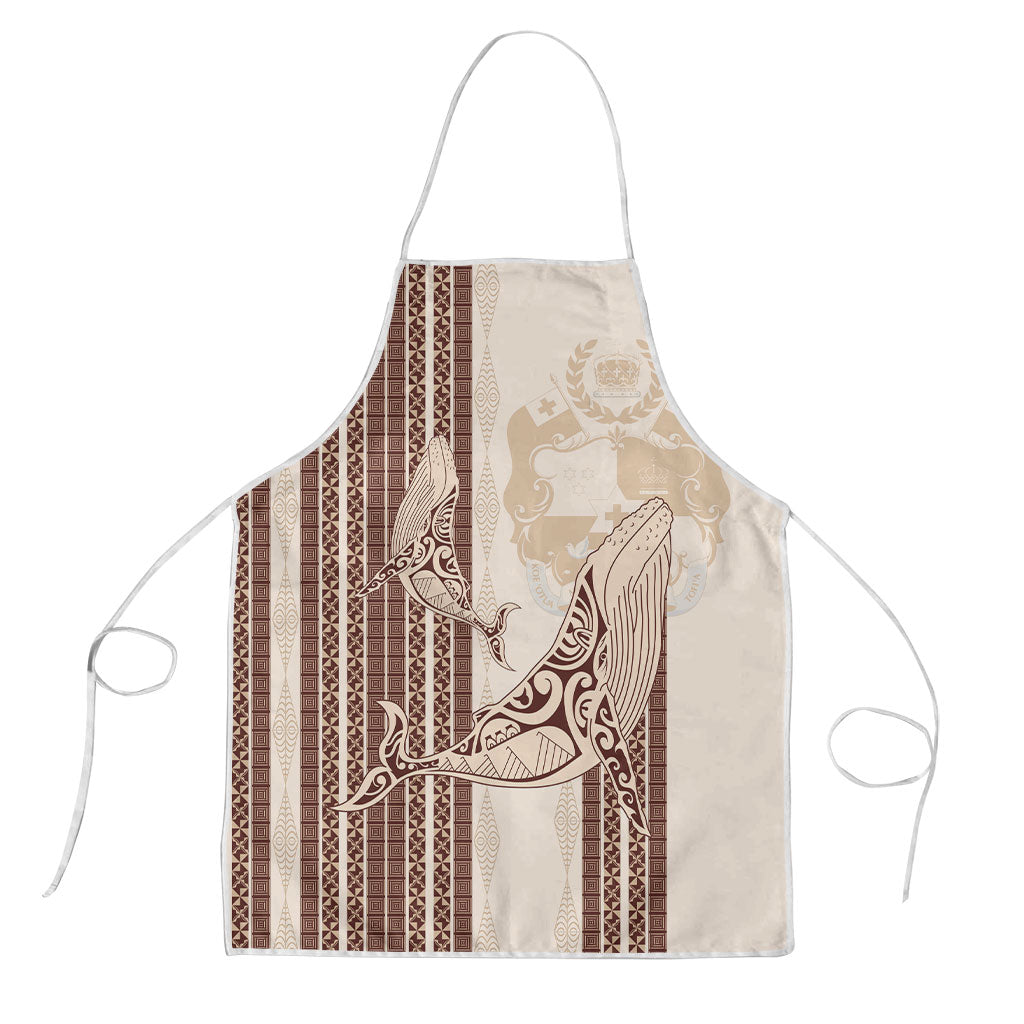 Swimming With Humpback Whales Season Tonga Apron Tongan Tofuaa Ngatu Pattern Brown