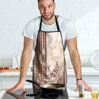 Swimming With Humpback Whales Season Tonga Apron Tongan Tofuaa Ngatu Pattern Brown
