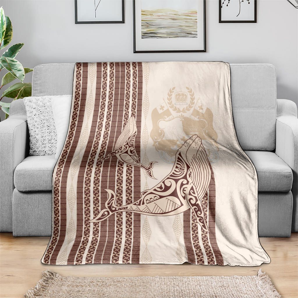 Swimming With Humpback Whales Season Tonga Blanket Tongan Tofuaa Ngatu Pattern Brown