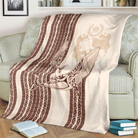 Swimming With Humpback Whales Season Tonga Blanket Tongan Tofuaa Ngatu Pattern Brown