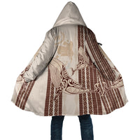 Swimming With Humpback Whales Season Tonga Cloak Tongan Tofuaa Ngatu Pattern Brown