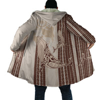 Swimming With Humpback Whales Season Tonga Cloak Tongan Tofuaa Ngatu Pattern Brown