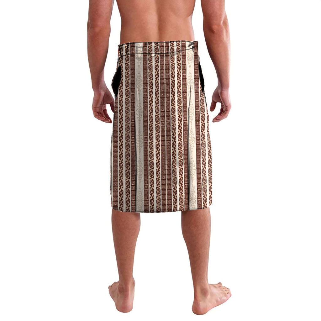 Swimming With Humpback Whales Season Tonga Lavalava Tongan Tofuaa Ngatu Pattern Brown