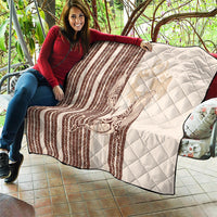 Swimming With Humpback Whales Season Tonga Quilt Tongan Tofuaa Ngatu Pattern Brown