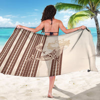 Swimming With Humpback Whales Season Tonga Sarong Tongan Tofuaa Ngatu Pattern Brown