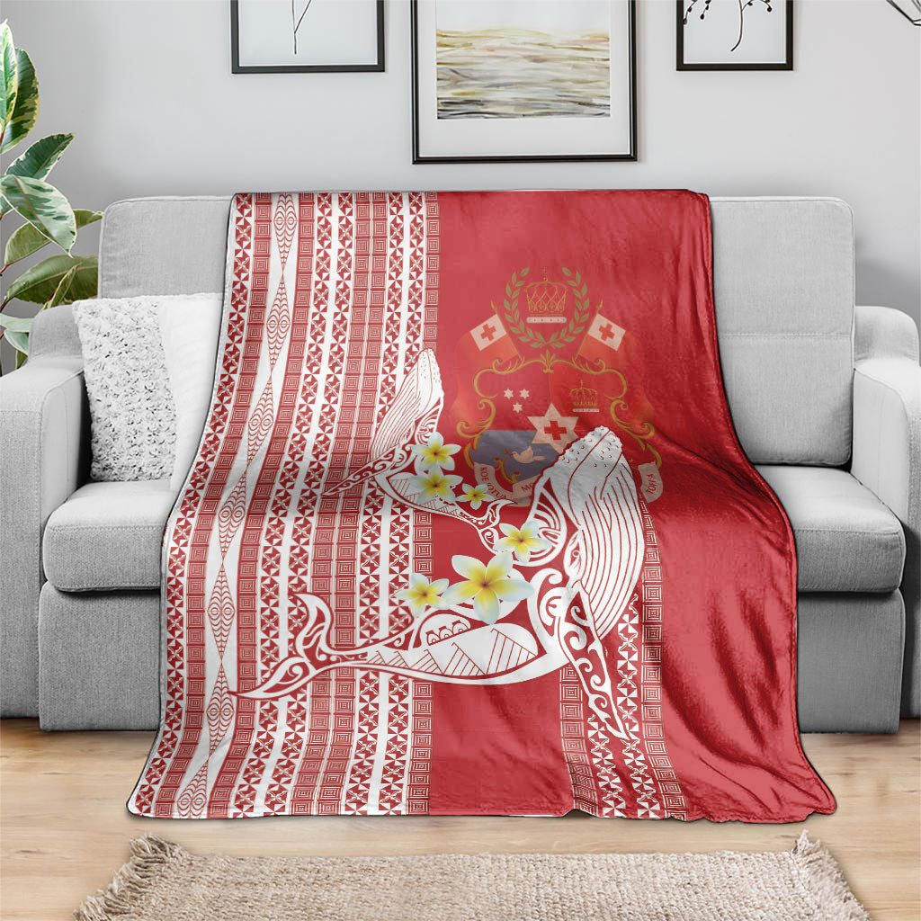 Swimming With Humpback Whales Season Tonga Blanket Tongan Tofuaa Ngatu Pattern Red