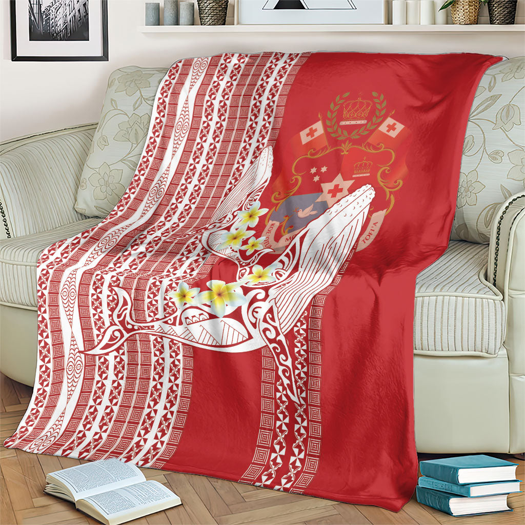Swimming With Humpback Whales Season Tonga Blanket Tongan Tofuaa Ngatu Pattern Red