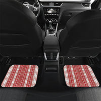 Swimming With Humpback Whales Season Tonga Car Mats Tongan Tofuaa Ngatu Pattern Red