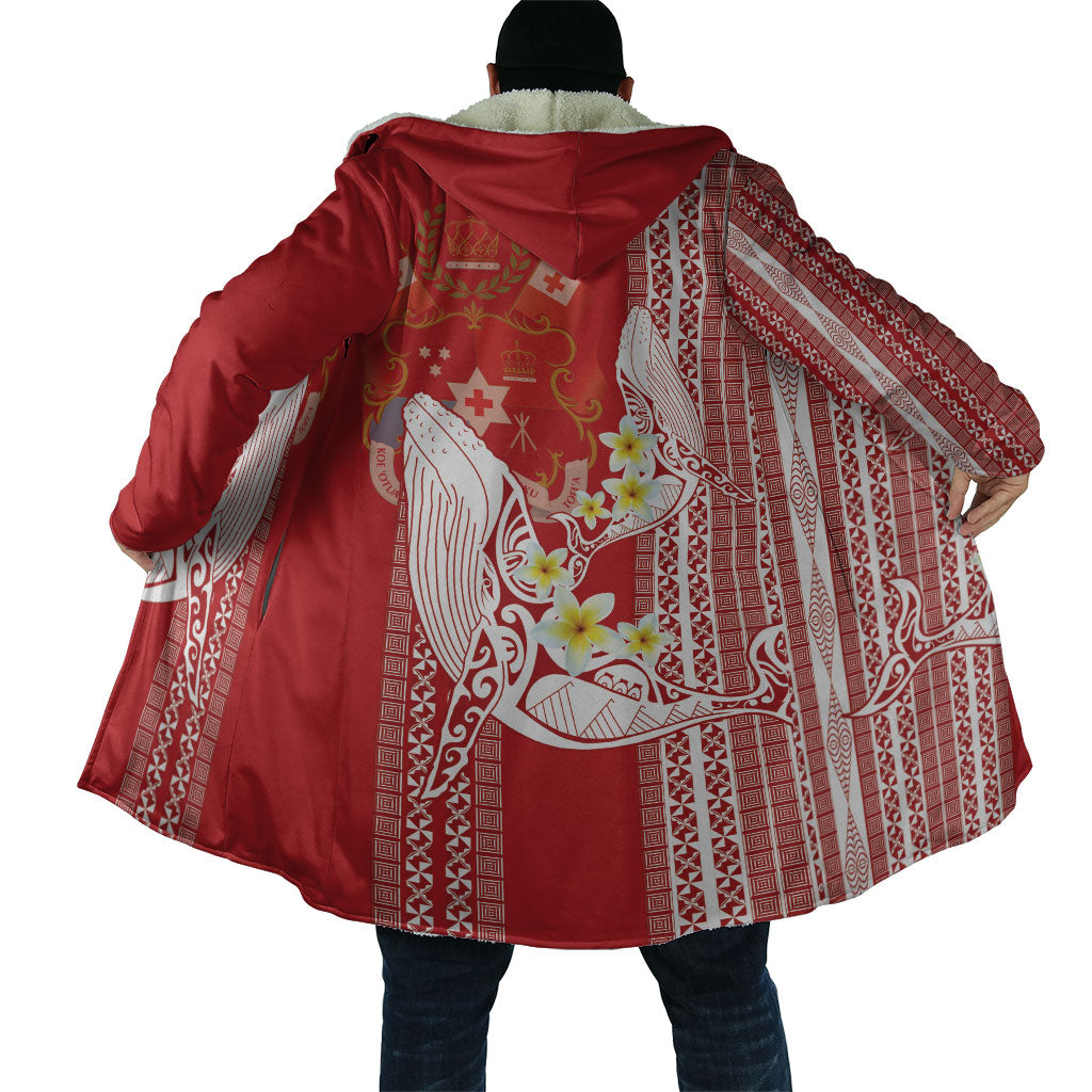 Swimming With Humpback Whales Season Tonga Cloak Tongan Tofuaa Ngatu Pattern Red