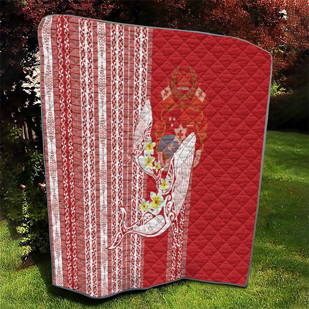 Swimming With Humpback Whales Season Tonga Quilt Tongan Tofuaa Ngatu Pattern Red