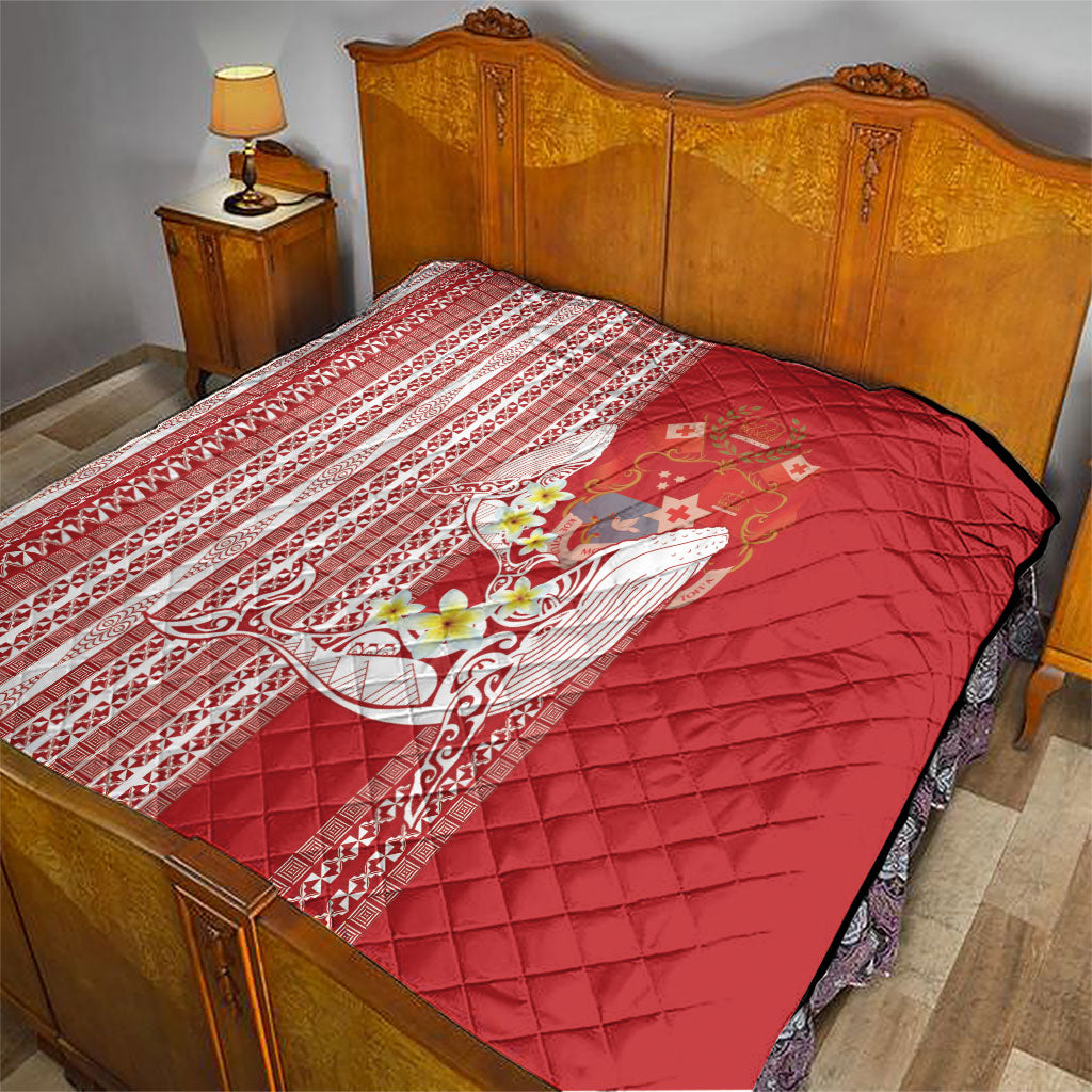 Swimming With Humpback Whales Season Tonga Quilt Tongan Tofuaa Ngatu Pattern Red