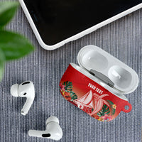 Vavau Sailing Festival Tonga Personalised AirPods Case Humpback Whale Sailboat Tropical Vibes