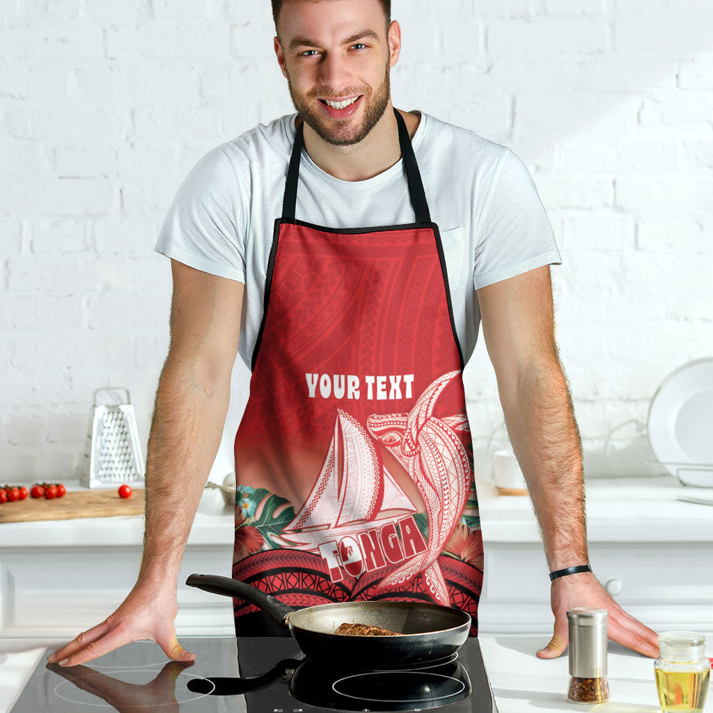 Vavau Sailing Festival Tonga Personalised Apron Humpback Whale Sailboat Tropical Vibes