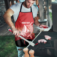 Vavau Sailing Festival Tonga Personalised Apron Humpback Whale Sailboat Tropical Vibes