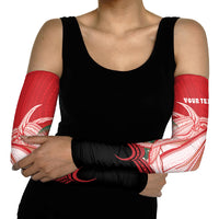 Vavau Sailing Festival Tonga Personalised Arm Sleeves Humpback Whale Sailboat Tropical Vibes