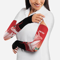 Vavau Sailing Festival Tonga Personalised Arm Sleeves Humpback Whale Sailboat Tropical Vibes