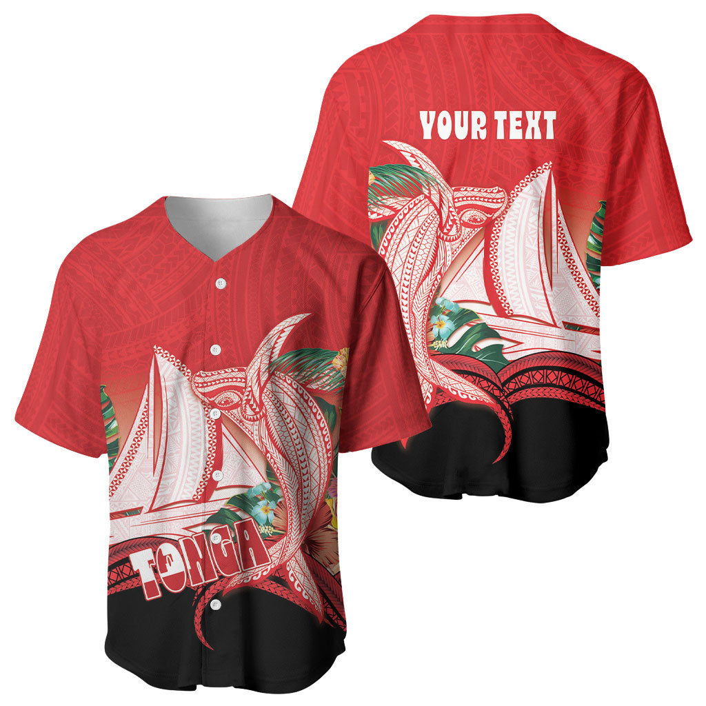 Vavau Sailing Festival Tonga Personalised Baseball Jersey Humpback Whale Sailboat Tropical Vibes