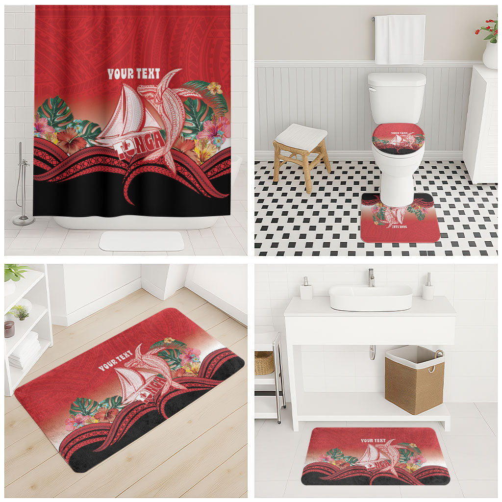 Vavau Sailing Festival Tonga Personalised Bathroom Set Humpback Whale Sailboat Tropical Vibes