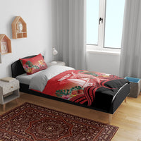 Vavau Sailing Festival Tonga Personalised Bedding Set Humpback Whale Sailboat Tropical Vibes