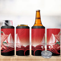 Vavau Sailing Festival Tonga Personalised 4 in 1 Can Cooler Tumbler Humpback Whale Sailboat Tropical Vibes